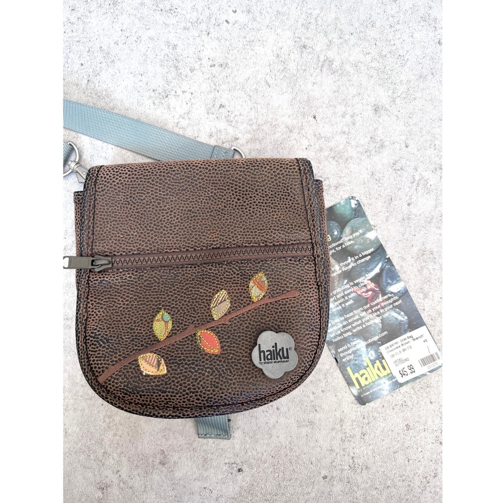 Haiku Grab Bag Brown New Branch Embroidered Crossbody Hip Pack Gorpcore Travel